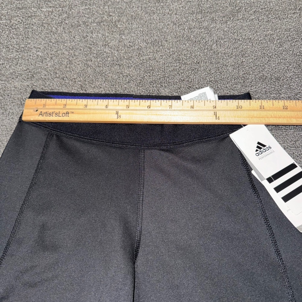 Adidas Techfit Climalite Compression Leggings Womens XS Black Indigo Gorpcore - Picture 5 of 6